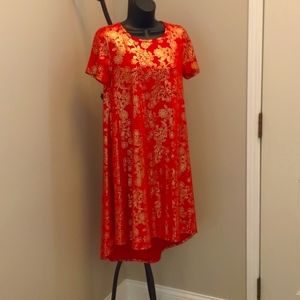 Lularoe high/low dress short sleeved w pocket